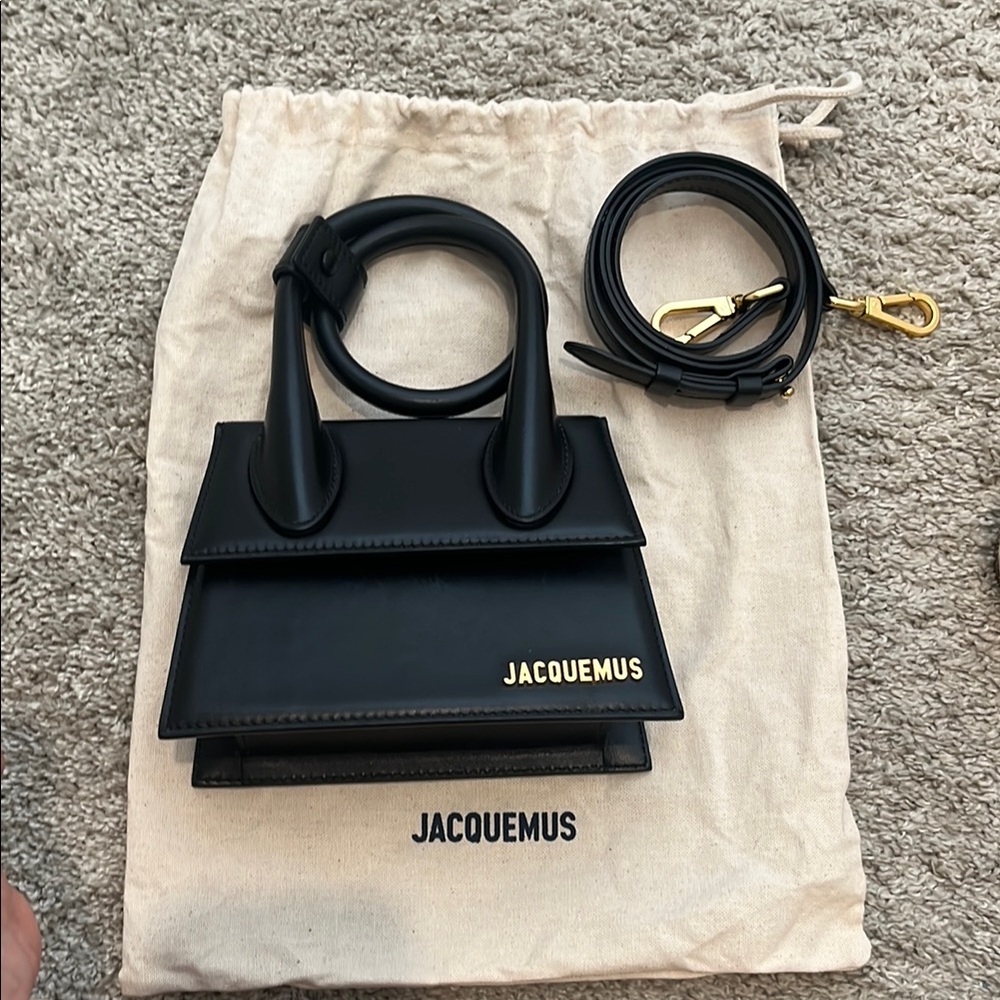 Jacquemus Black Leather Women's Bag